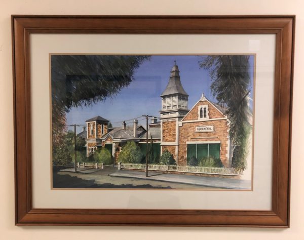 Painting showing St Margaret's Building